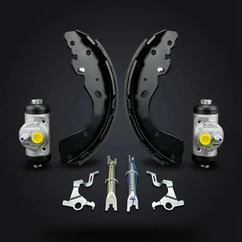 Kit de freno de tambor con ajustador automático BSF referencia 06603X para Nissan Navara D40, incluye zapatas, cilindros de rueda y ajustadores