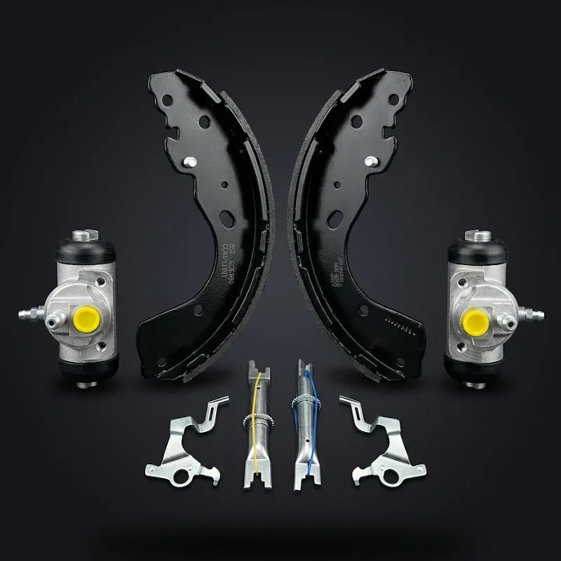 Kit de freno de tambor con ajustador automático BSF referencia 06603X para Nissan Navara D40, incluye zapatas, cilindros de rueda y ajustadores